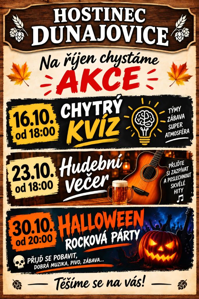 Hostinec akce říjen 2026